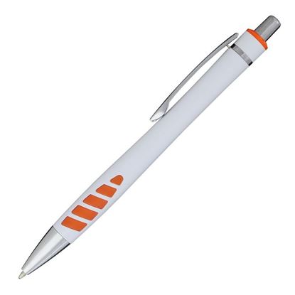 Obrazek Długopis Vela, pomarańczowy/biały 