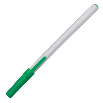 Obrazek Długopis Clip, zielony/biały 