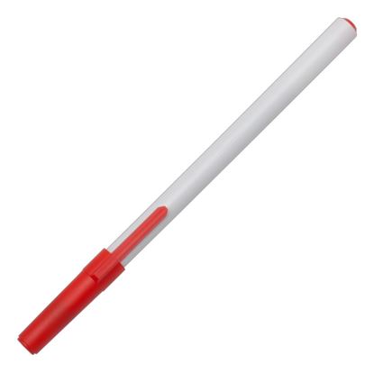Obrazek Długopis Clip, czerwony/biały 