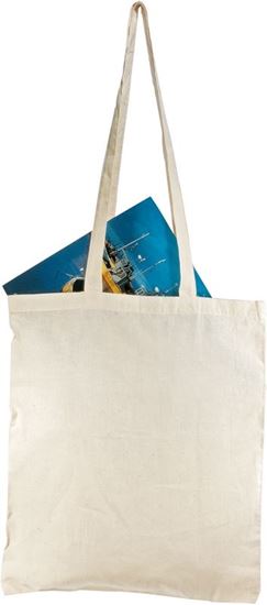 Obrazek Bawełniana torba na zakupy - długie uszy, beżowy 