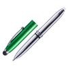 Obrazek Długopis – latarka LED Pen Light, zielony/srebrny 