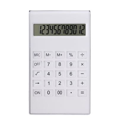 Obrazek Kalkulator Transparent, biały 
