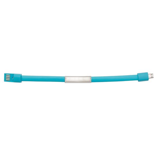 Obrazek Kabel USB Bracelet, jasnoniebieski 