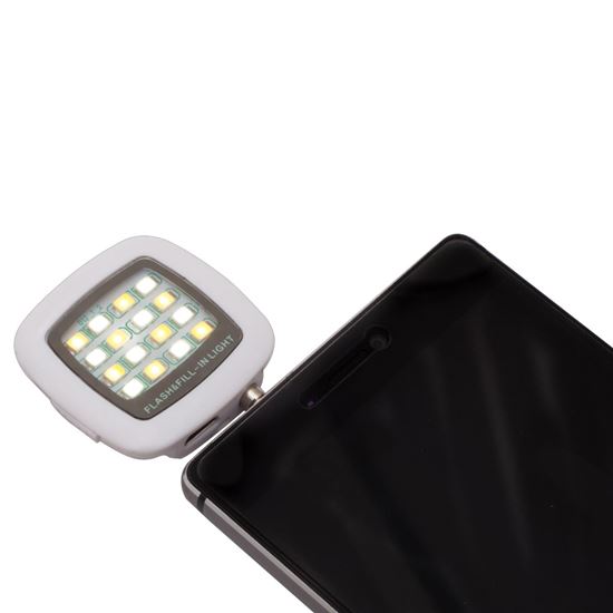 Obrazek Lampa błyskowa do smartfonów Selfie Flash, biały 