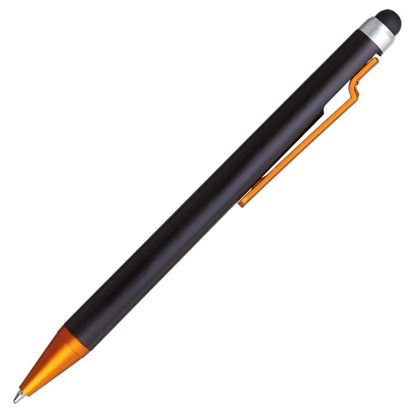 Obrazek Długopis z rysikiem Amarillo, pomarańczowy/czarny 
