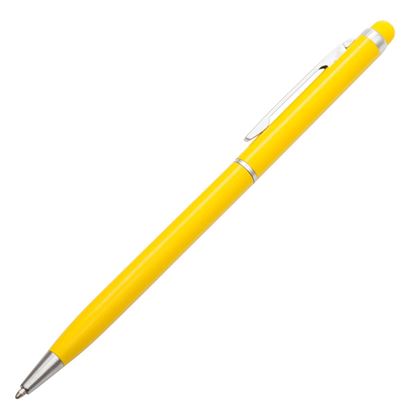 Obrazek Długopis aluminiowy Touch Tip, żółty 