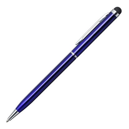 Obrazek Długopis aluminiowy Touch Tip, niebieski 