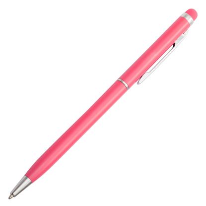 Obrazek Długopis aluminiowy Touch Tip, różowy 