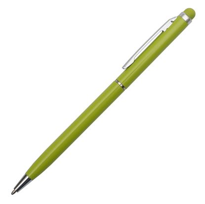 Obrazek Długopis aluminiowy Touch Tip, jasnozielony 