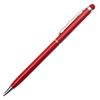 Obrazek Długopis aluminiowy Touch Tip, ciemnoczerwony 