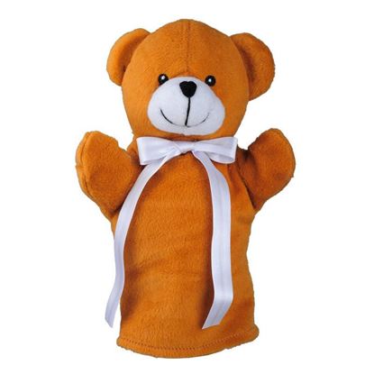 Obrazek Pacynka Teddy Bear, brązowy/biały 