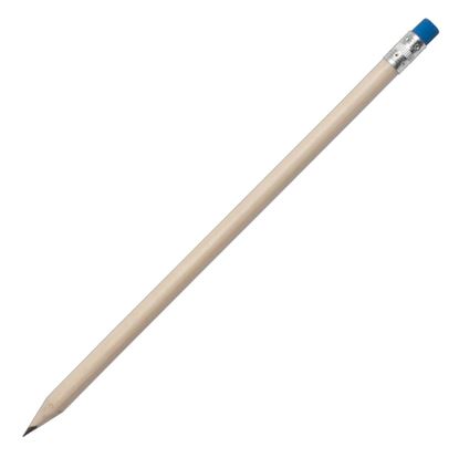 Obrazek Ołówek z gumką, niebieski/ecru 
