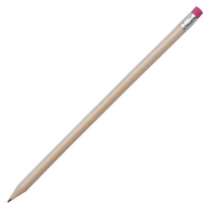 Obrazek Ołówek z gumką, różowy/ecru 