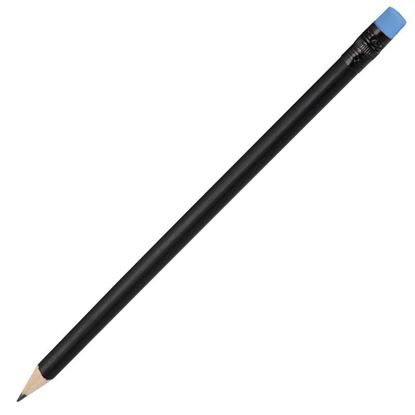 Obrazek Ołówek drewniany, niebieski/czarny 